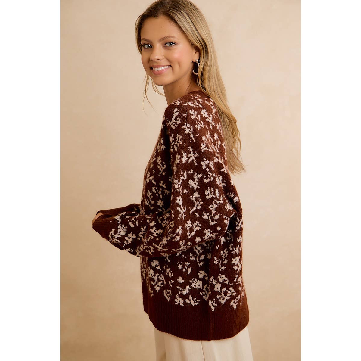 Vintage Floral Sweater