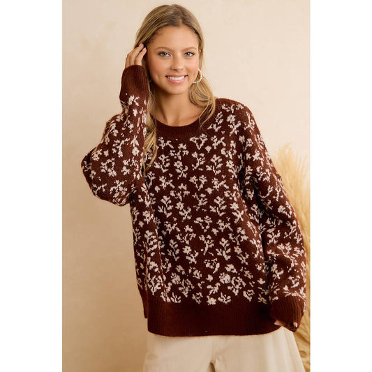 Vintage Floral Sweater