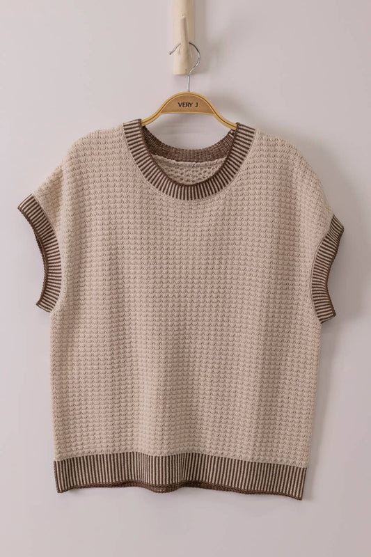 Sleeveless Knit Sweater
